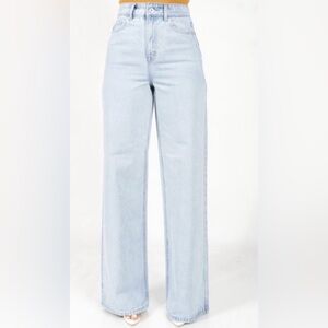 NWT Skinny Fries Super High Rise Wide Leg Jeans Size 3